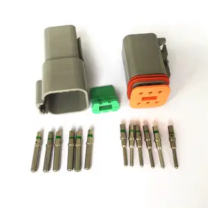 Auto Deutsch Dt 6 Pin Connector Kit Grijs Waterdichte Connector 14 Awg Solid Contact DT06-6S/DT04-6P