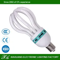 High Luminous CFL電球格安価格、200ワット2700 18k/6400 18k花CFLライト、赤/黄/黒ハーフスパイラルエネルギー節約ランプ