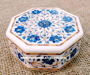 Marble Inlay Tirnket Box - Product Image 1