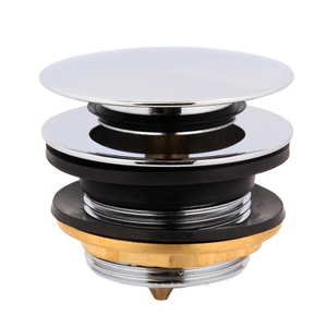 álvula bañera; Tapón Ø 70 mm CLICK-CLACK: con acabado cromo - Product Image 2