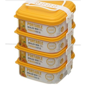 LULA DIY Adjustable Stacking Attached Lid Plastic Food Storage Containers