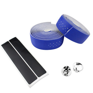 Youme เทปพันแฮนด์จักรยานหนังเทียม<span class=keywords><strong>2</strong></span>ชิ้น, เทปพันแฮนด์จักรยานเสือหมอบพร้อมปลั๊ก<span class=keywords><strong>2</strong></span>บาร์ทำจากพลาสติกทนทาน - Product Image 3