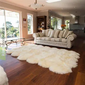 Wool Rug Home Decoration Wool Sheepskin Rugs And Carpet Luxurious Long Hairl Comfortable Soft Area Rugs And Carpet