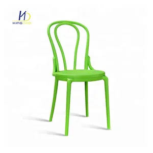 Elegant French Stackable Cafe PP Plastic Thonet Chair