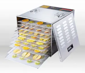 Mini máquina de secagem de frutas doméstica, deshidratante de alimentos em 10 camadas para uso caseiro