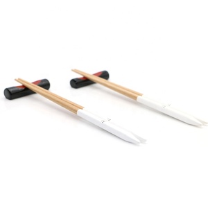 Classical Hot Sell Japanese Style Smile Face Pencil Design <strong>Reusable</strong> Wood <strong>Chopsticks</strong>