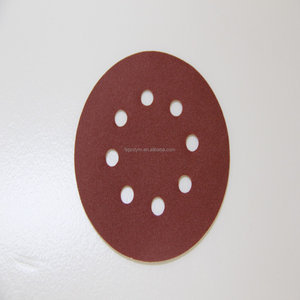 Круглый абразивный диск на липучке из оксида алюминия, зернистость 60-120 #   Наждачная бумага на бумажной основе для полировки автомобилей от XT - Product Image 3
