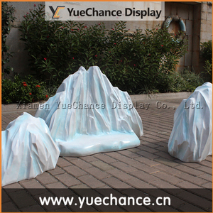 Scultura di <span class=keywords><strong>iceberg</strong></span> in vetroresina decorativa con Display a finestra per la stagione invernale - Product Image 3
