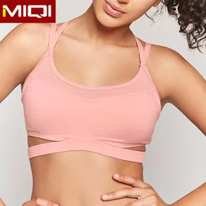 Sexy Phụ Nữ Hoạt Động Mặc Strappy Áo Ngực Thể Thao Ban Nhạc Tùy Chỉnh Bán Buôn Tập Thể Dục Yoga Bra