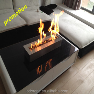 Cheminée moderne à bois de 48 pouces, autoportante, pour intérieur, <span class=keywords><strong>bio</strong></span>éthanol et kit propane en acier inoxydable pour villas - Product Image 1