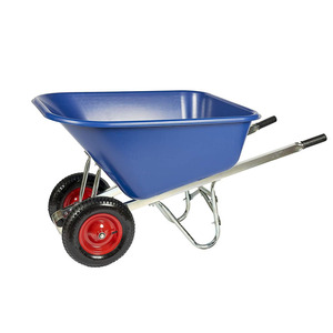 गुलाबी दो पहिया <span class=keywords><strong>Wheelbarrow</strong></span> wb9800 पंचर सबूत पहिया के साथ 200 लीटर ब्लू - Product Image 4