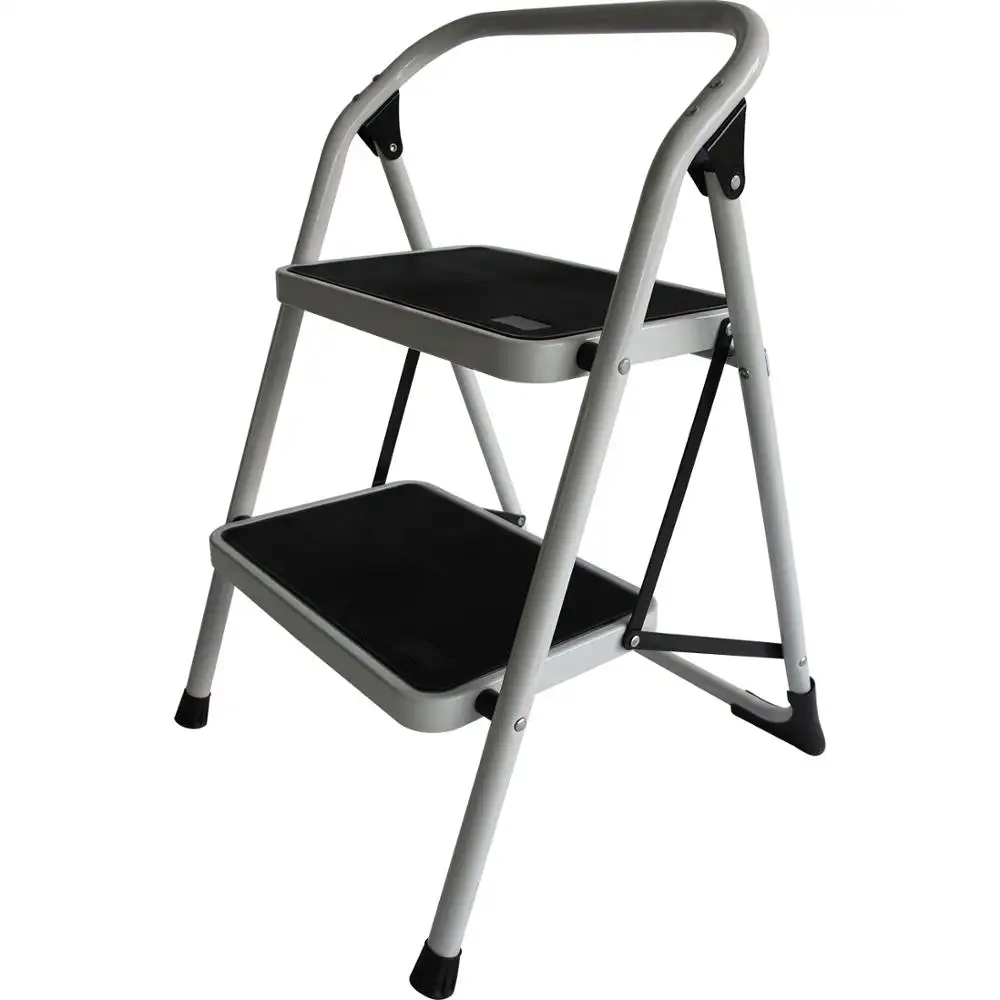 Promotional Price Household Ladder White Steel Step Ladder 2 Step Ladder Steel Material Step
