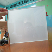 Selbstklebende PDLC Smart-Folie Schaltbare Sichtschutz-Glasfolie Elektrische Smart-Tönung für Trennwände, Türen, Heim- und Bürofenster