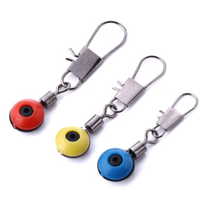 Connecteur de pêche en mer à 3 tailles avec anneaux, type 'Space Bean', avec rouleaux pivotants et agrafe de sécurité, matériel de pêche - Product Image 1