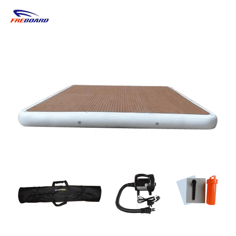 6 м загорать рыболовные платформы плавающий стежком падения платформа для купания плавания воздух палубы коврик для воды