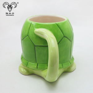 Tasse à café en céramique créative en forme de <span class=keywords><strong>caca</strong></span>, tasse à café en céramique en forme de tortue 3D, tasses à sublimation pour animaux pour enfants - Product Image 6