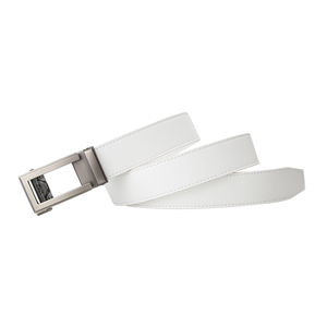Ceinture de golf blanche tendance, nouvelle ceinture en cuir pour homme de style moderne avec boucle automatique <span class=keywords><strong>amovible</strong></span> - Product Image 3