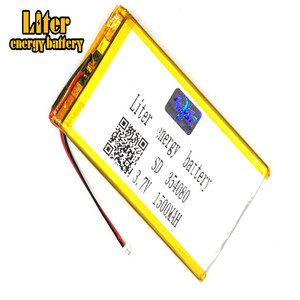 Plug 1.0-2 P 354080 Ultra-thin polymer lithium battery 1500 mah outdoor lighting 3.7 V equipment medical with ntc - Product Image 1