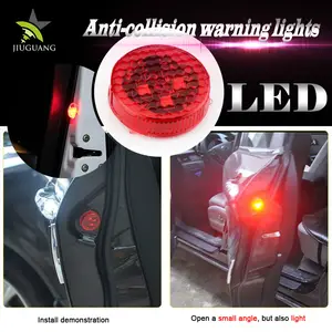Çin Tedarikçisi Araç Kapı Kırmızı Düğme Pil Anti-çarpışma Uyarı Led Işık