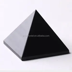 석영 긍정적 인 에너지 치유 흑요석 크리스탈 피라미드 도매 차크라