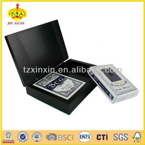 cartes à jouer boîtes en bois pour deux ponts de <span class=keywords><strong>jeux</strong></span> de poker - Product Image 1