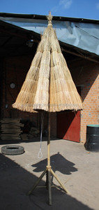 PARAGUAS MODERNAS DE PALMERA DE HOJA DE PALMA Y HIERBA MARINA para HOTEL Y PARQUE-EL PRECIO MÁS BARATO - Product Image 4