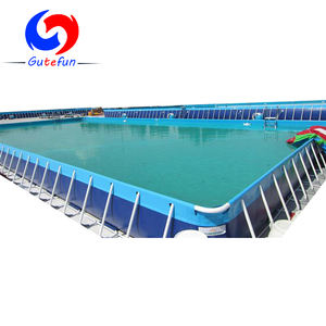 Piscinas Rectangulares Elevadas con Marco Metálico <span class=keywords><strong>de</strong></span> 15m*10m*1.32m, Personalizadas por la Federación <span class=keywords><strong>de</strong></span> Natación, con Filtros y Bombas - Product Image 2