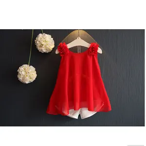 Hot Girl China Children Summer Clothes 2pcs Set For Best Selling Items