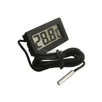 Schwarz Mini Digital LCD Display Aquarium Thermometer Temp Sensor