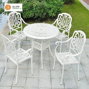 Pas cher prix En Plein Air Meubles En Fonte D'aluminium café table à manger - Product Image 4