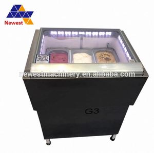 Table Top 3 4 6 Pans Mini Small Ice Cream Freezer/gelato Display Freezer - Product Image 3