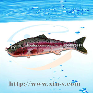 Vivid 4 sección articulada cebo señuelo de los trastos de pesca - Product Image 5