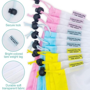 12 Cái <span class=keywords><strong>Eco</strong></span> Thân Thiện Với Rau Túi Tái Sử Dụng Polyester Lưới Dây Rút Trái Cây Mua Sắm Túi Cho Rau - Product Image 2