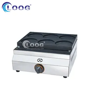 6 holes egg burger machine gas commercial Telur burger maker