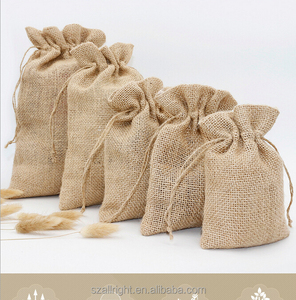 Dây Rút Túi Quà Tặng Tùy Chỉnh Thiên Nhiên Đay Vải Bố Trà Màn Hình In Chấp Nhận Biểu Tượng Tùy Chỉnh Allright AR-273 Natrual, Trắng - Product Image 2