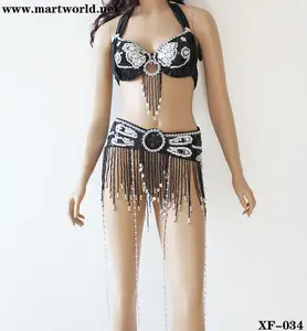 black belly dance costumes china(XF-034)