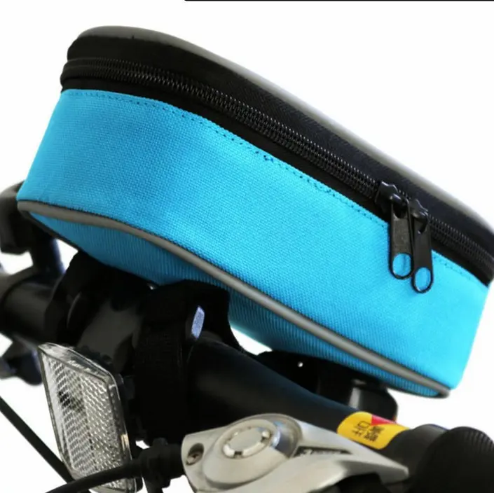 Yol Bisikleti Çantası Dokunmatik Ekran Bisiklet Paketi Çift Kılıfı Bisiklet Ön Çerçeve tüp çanta Pannier
