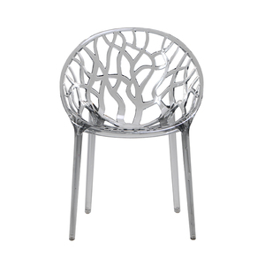 Venta al por mayor de muebles nórdicos para hoteles, moderno y elegante, transparente, de cristal ámbar, PC, silla de boda de plástico - Product Image 5