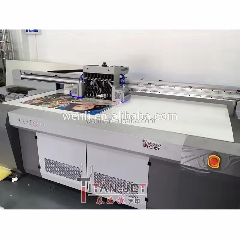 digital printing machine inkjet flatbed uv printer