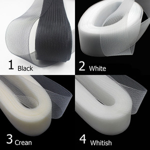 2 "5cm phẳng cứng cứng đồng bằng crin lông ngựa crinoline <span class=keywords><strong>Braid</strong></span> cho phụ nữ - Product Image 2