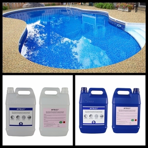 2 Component Clear Hydrophobic Polyurethane <strong>Stone</strong> <strong>Adhesive</strong>, Water Repellent Pebble Binding Glue for Villa Landscape Patio - Product Image 5