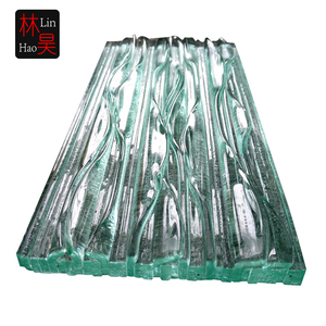 Ondulés affalé en verre fondu fabricant photos mur art décoratif - Product Image 1