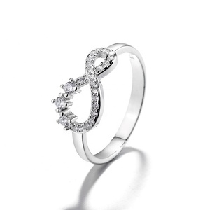 <span class=keywords><strong>Anello</strong></span> <span class=keywords><strong>Infinito</strong></span> da Donna in <span class=keywords><strong>Argento</strong></span> Sterling 925 di Alta Qualità - Product Image 1