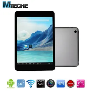 7.85 pulgadas mini tablet pc android4.2.2 a20 de doble núcleo esteras de coches 1gb 8gb pantalla ips 1024x768