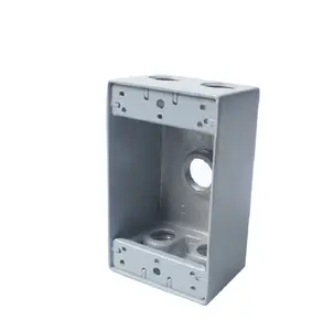 Shanghai Linsky Weatherproof Outlet Box 1-Gang 5 Lubang 1/2 "Inch Outlet (1B50-5)