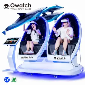 2019 האחרון מוצרים 9D VR קולנוע לבן 2 מושבי 9D סימולטור קולנוע תוצרת Owatch