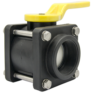 2"customized Injection Mould Plastic Ball Valve Ball 4 <strong>Bolt</strong> - Product Image 1