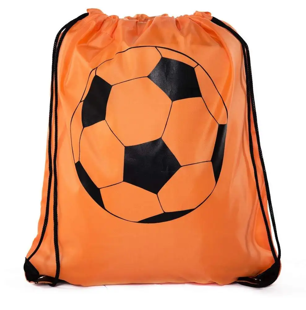 Personalizzato personalizzato durevole impermeabile calcio softball cinch zaino sport calcio coulisse borsa