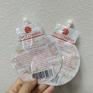 Mylar-bolsa de papel de aluminio con forma personalizada, 10g, 30g, 10ml, 30ml, bolsita de embalaje para crema cosmética con boquilla - Product Image 5