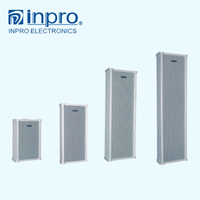 Sistema de Música Ambiental Pasivo INPRO, Altavoz PA de Columna de Madera Impermeable, 10W-40W, 100-20KHz, 4 Pulgadas, Rango Completo